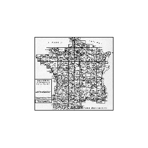 Carte g&eacute;o-m&eacute;trique de la France dite carte de Cassini ou de l'acad&eacute;mie - n&deg; 9 Gien