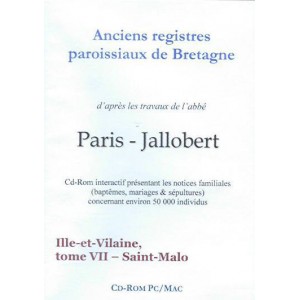 Anciens registres paroissiaux de Bretagne par Paris-Jallobert Les Manuscrits (Cd-rom)