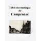 Table des mariages de Campénéac