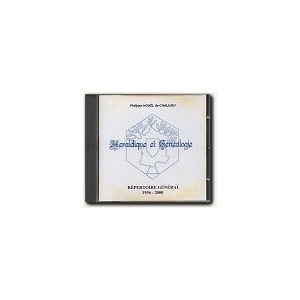 Répertoire alphabétique général, Héraldique & Généalogie 1956 à 2000 (Cd-Rom)