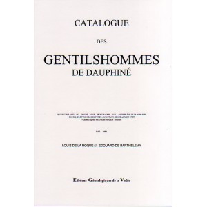Catalogue des Gentilshommes de Dauphiné