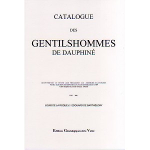 Catalogue des Gentilshommes de Dauphiné