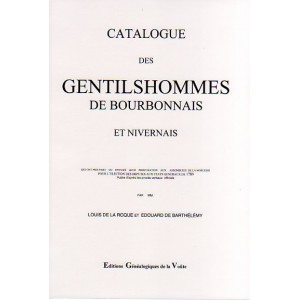Catalogue des Gentilshommes de Bourbonnais et Nivernais