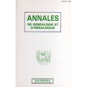 Annales de Généalogie et d'Héraldique N° 8