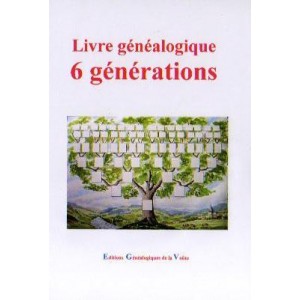 Livre généalogique 6 générations