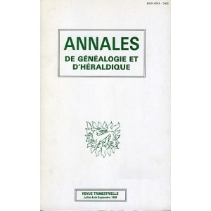 Annales de Généalogie et d'Héraldique N° 7