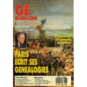 Généalogie Magazine n° 073 – juin 1989