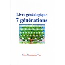 Livre généalogique 7 générations