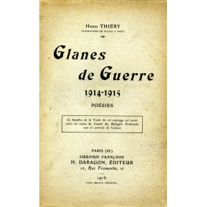 Glanes de Guerre 1914-1915 Poésies