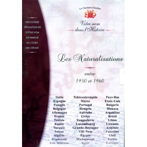 Les Naturalisations entre 1950 et 1960 (Cd-Rom)