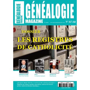 Généalogie Magazine n° 367-368