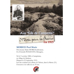 Paul Marie Morice, mort aux combats de la butte de tahure