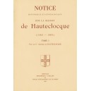 Notice historique et généalogique sur la Maison de Hautecloque