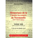 Mémoriaux de la chambre des comptes de Normandie XIV°-XVII° siècles Tome 13