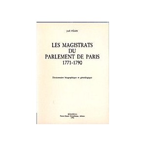 Les magistrats du Parlement de Paris, 1771-1790