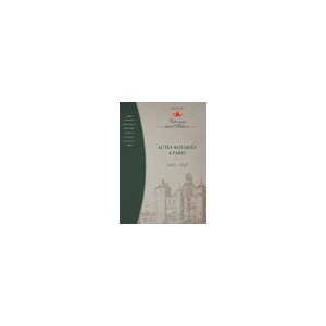 Actes Notariés à Paris (1498- 1545) (Cd-Rom)