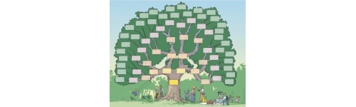 Arbres g&eacute;n&eacute;alogiques &agrave; remplir